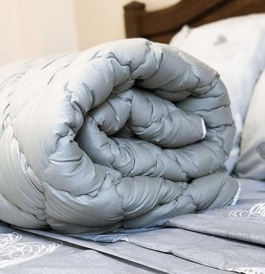 Теплое двуспальное одеяло 175х210 см. с качественным наполнителем холлофайбер, производитель ОДА