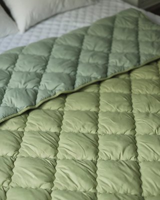 Одеяло Евро 200х220 см Осень/Зима/Весна теплый наполнитель силиконизированное шариковое волокно ТМ ОДА