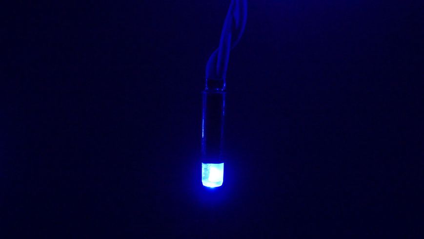 Гірлянда вулична LUMION нитка 100LED 10m 230V колір синій/чорний, IP44 EN