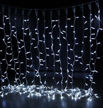 Гирлянда уличная LUMION штора 912LED 2x3m 230V белый холодный IP44 EN