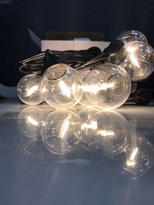 Світлодіодна ретрогірлянда лампочки Lumion Filament Bulb String S14 2 м 10 ламп колір білий теплий