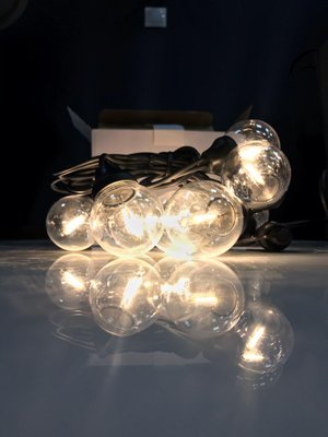 Світлодіодна ретрогірлянда лампочки Lumion Filament Bulb String G45 4 м 20 ламп колір білий теплий