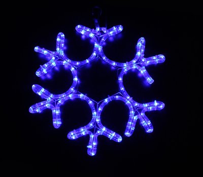 Гірлянда світлодіодна LUMION мотив сніжинка 40х40 см 230V колір синій IP44 EN