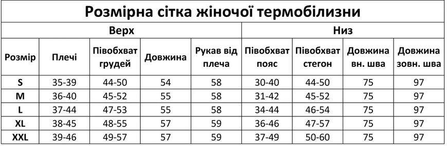 Термобелье на Флисе ARCTIC до -35 C женское, цвет черный, размер S